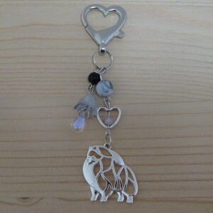 Pomeranian keychain