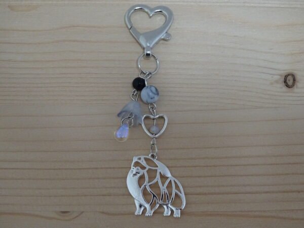 Pomeranian keychain Pomeranian keychain