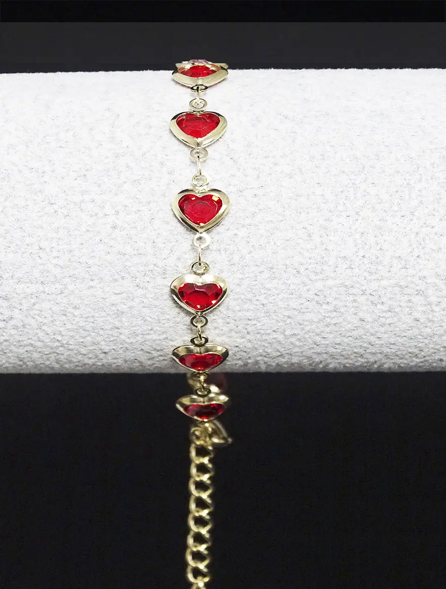 Red-Hartjes-Bracelet