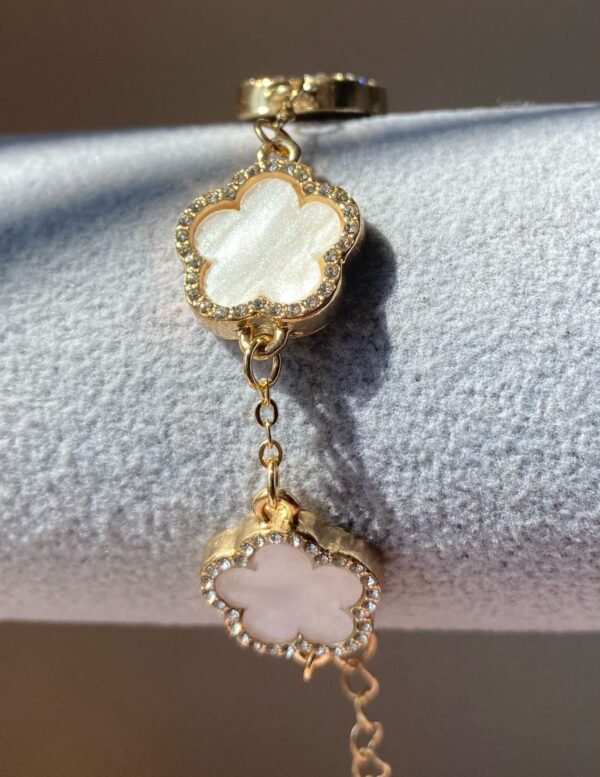 goude bloem Clover Bracelet