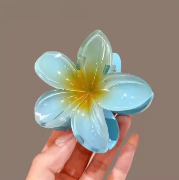 haar blauw Blue Hibiscus Flower Clip