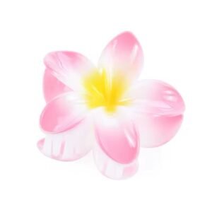 Yellow Hibiscus Flower Hair Clip