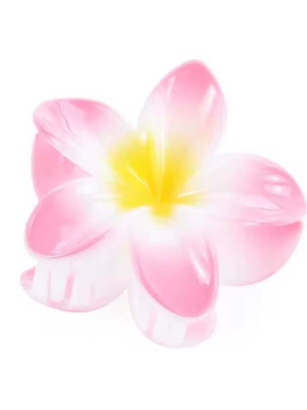 Light Pink hibiscus Flower Hair Clip