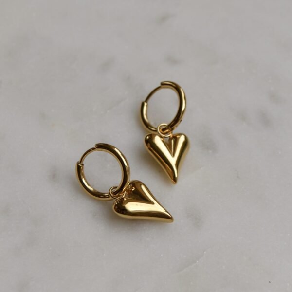 hearts earings Heart hoops Earrings