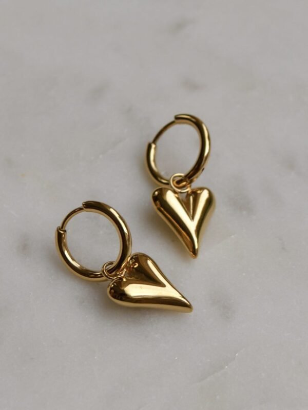 hearts earings Heart hoops Earrings