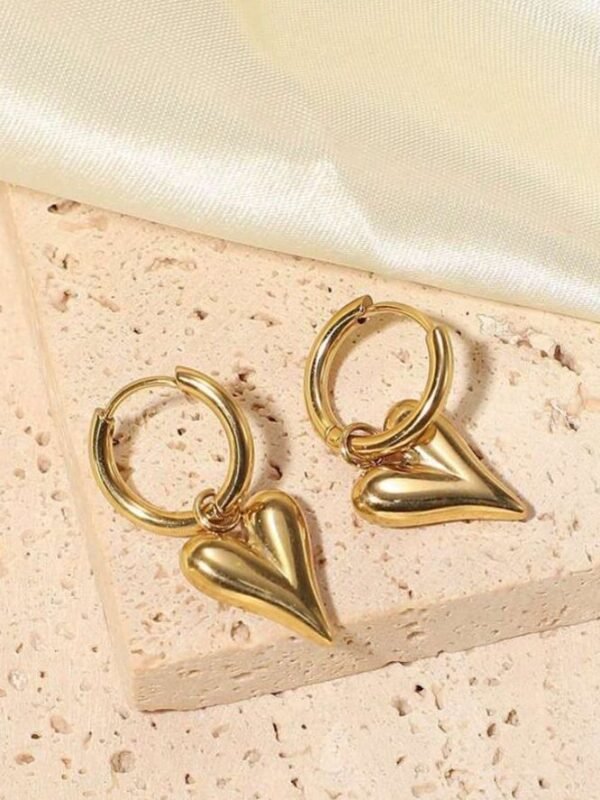 Heart hoop Earrings