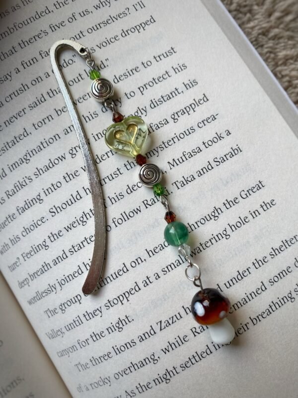 Mushroom Green & Brown Woodland Bookmark