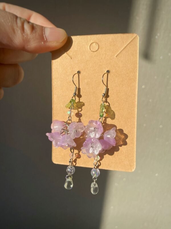 Earings whith wisteria dangling Earings