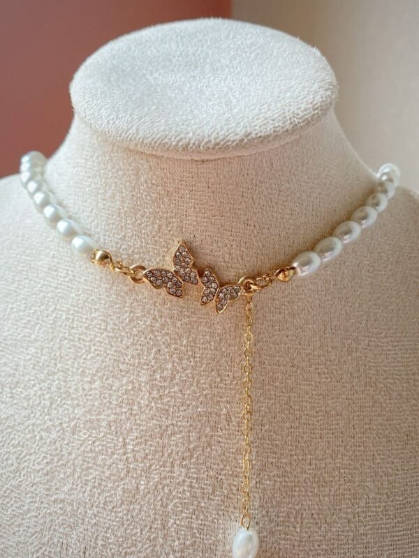 Mirabel Stainless Steel butterfly Nacklace