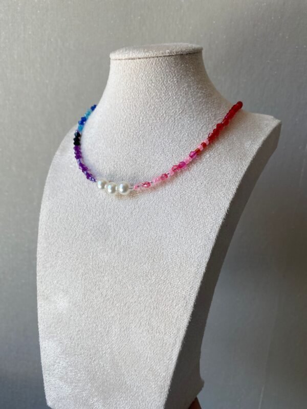Wcolor Rainbow Pearl Nacklace