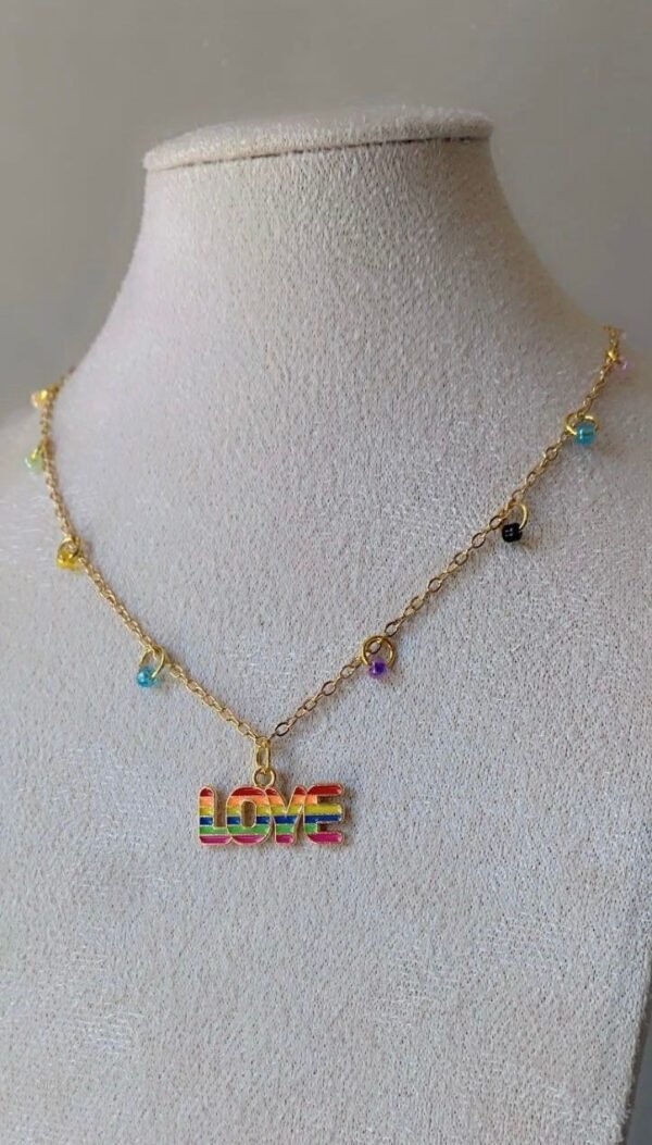 prde ik Love Pride Nacklace