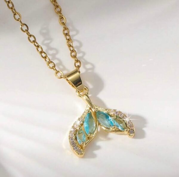 zeemermin staart Mermaid Nacklace In Blue