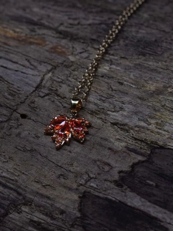 rubu blad Maple Leaf Pandant Nacklace