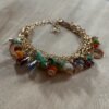 charm bracselt halloween Link Bracelet With Glass Crystal Mixed Color Multi-layer Beaded Chain Bracelet