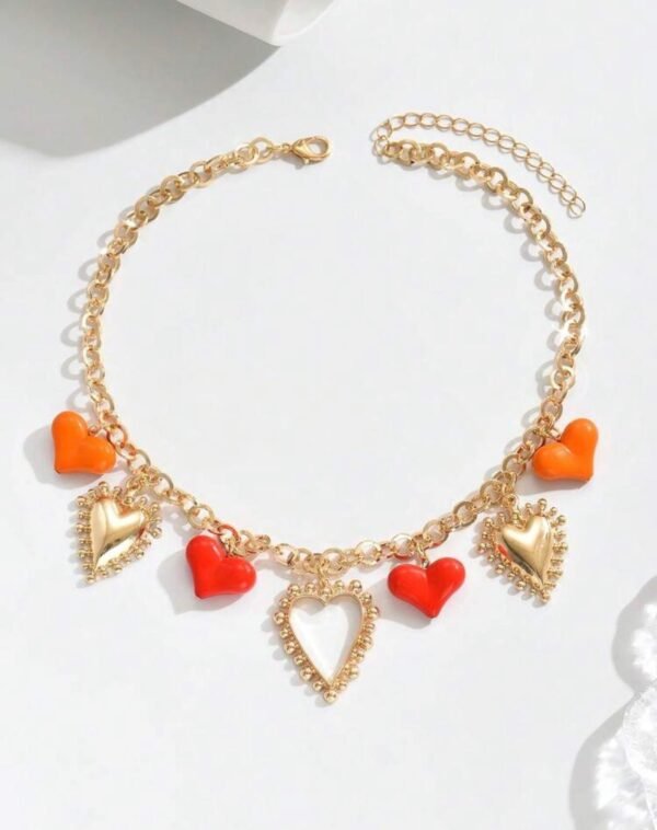 Hearts All Over Charm Necklace