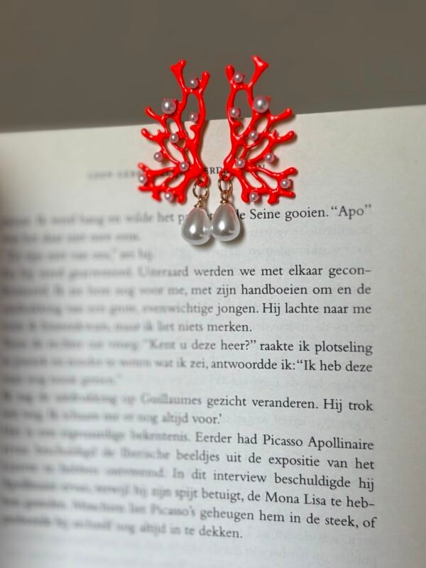 coral rif Scarlet Reef Prearl Drop Earrings