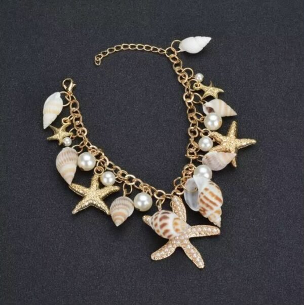 starfhis 2 Golden Mermaid Cove Charm Bracelet