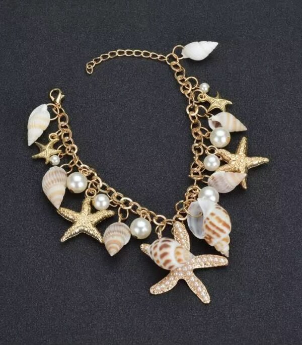 starfhis 2 Golden Mermaid Cove Charm Bracelet